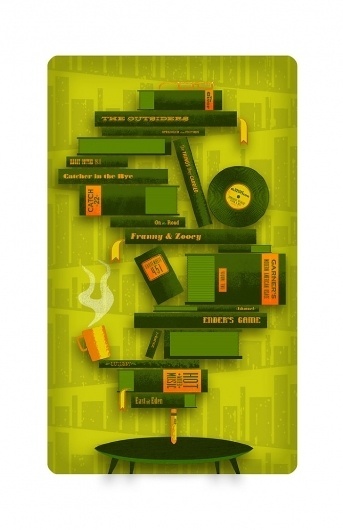 Illustrations - Daran Brossard Creative Co. / DBCCo. #shapes #books #illustration #love #typography