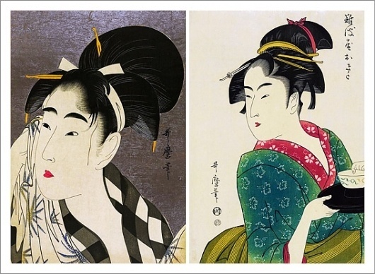 Japanese Woodcut Prints – Utamaro Kitagawa / Aqua-Velvet #japanese #prints #woodblock