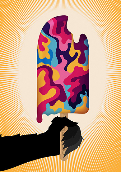 Onesidezero Illustration : Artwork by Brett Wilkinson #ff
