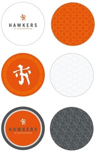 Hawkers branding #pattern #asian #texture #restaurant