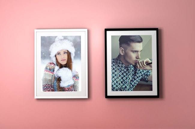Free Colourful Photo Frame PSD Mockup