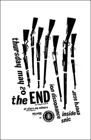 The End - Gig Poster