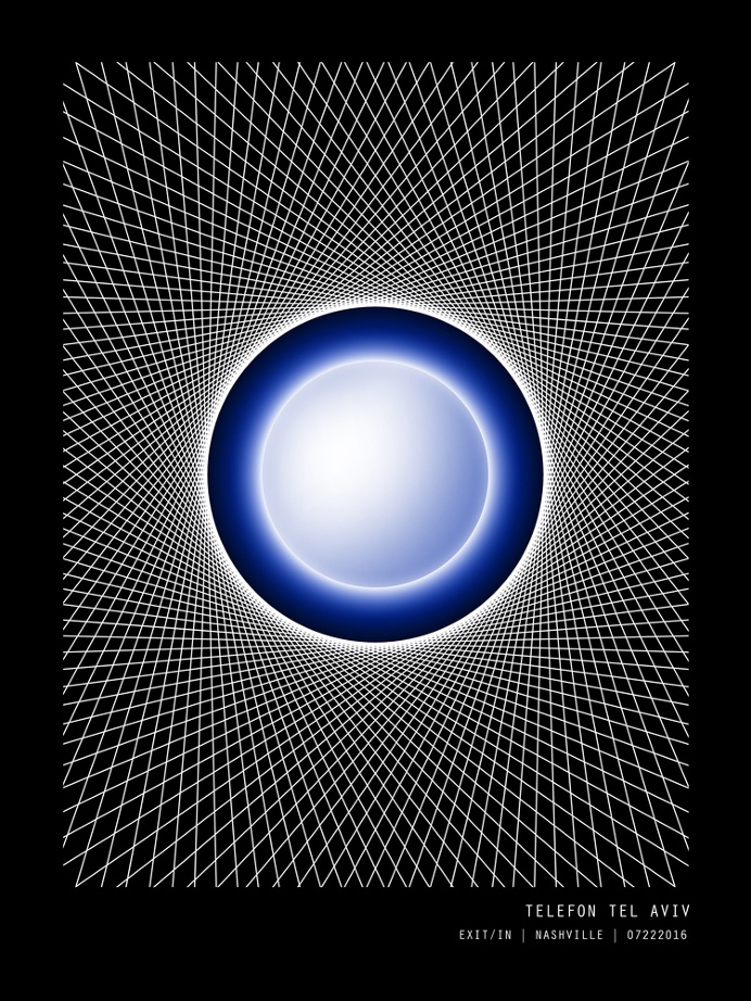 Telefon Tel Aviv #concertposter #telefontelaviv #poster #concert #show