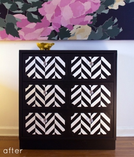 Design*Sponge | Your home for all things Design. Home Tours, DIY Project, City Guides, Shopping Guides, Before & Afters and much more #diagonal #diy #furniture #chevron #drawer #beautiful
