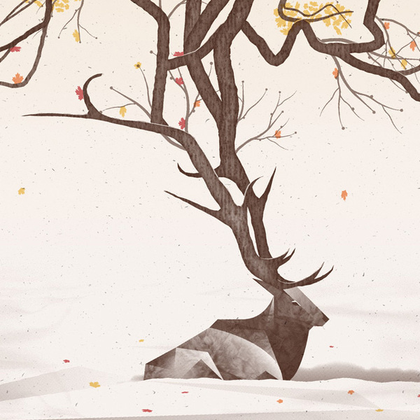 Elk Art Print by DKNG #elk #illustration