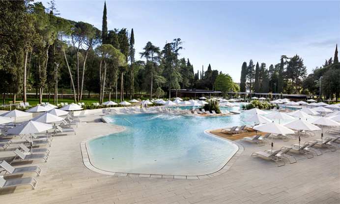 Outdoor Pool Hidden in Forest Park - #outdoor, #architecture, #house, #landscaping, outdoor, architecture