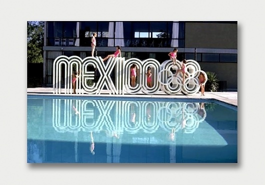 Mexico 1968. / Aqua-Velvet #mexico #photo #1960s #logo #olympics