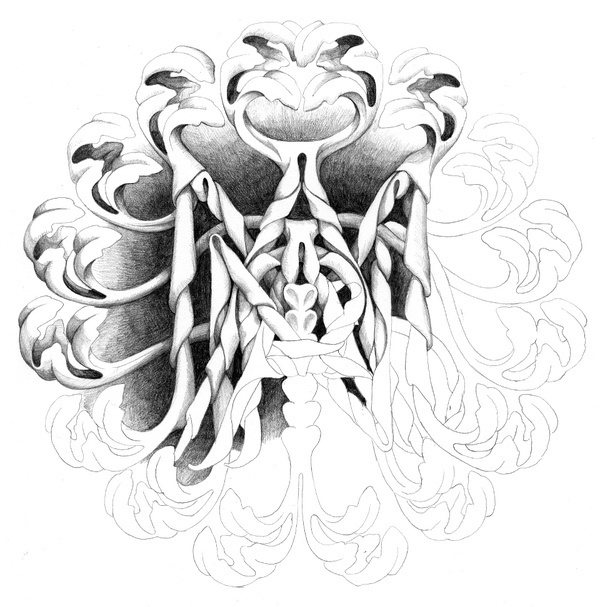 FORTNIGHT JOURNAL :: Luminary :: Marian bantjes :: Responds to :: Xavi garcia :: In :: Unity #bantjes #white #black #marian #illustration #curl #and