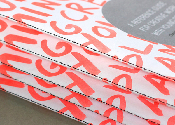 Description #lettering #design #orange #graphic #booklet