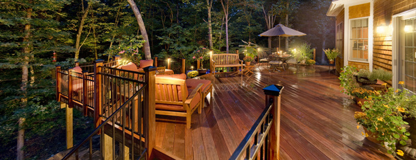 Rhode Island deck lighting by Outdoor Lighting Perspectives of RI #deck #lighting
