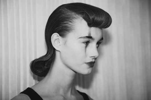 Under The Influence Magazine #white #hairdo #black #and #fashion