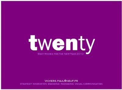 Paul Vickers : Design Thinking #year #twenty #purple #2010 #new
