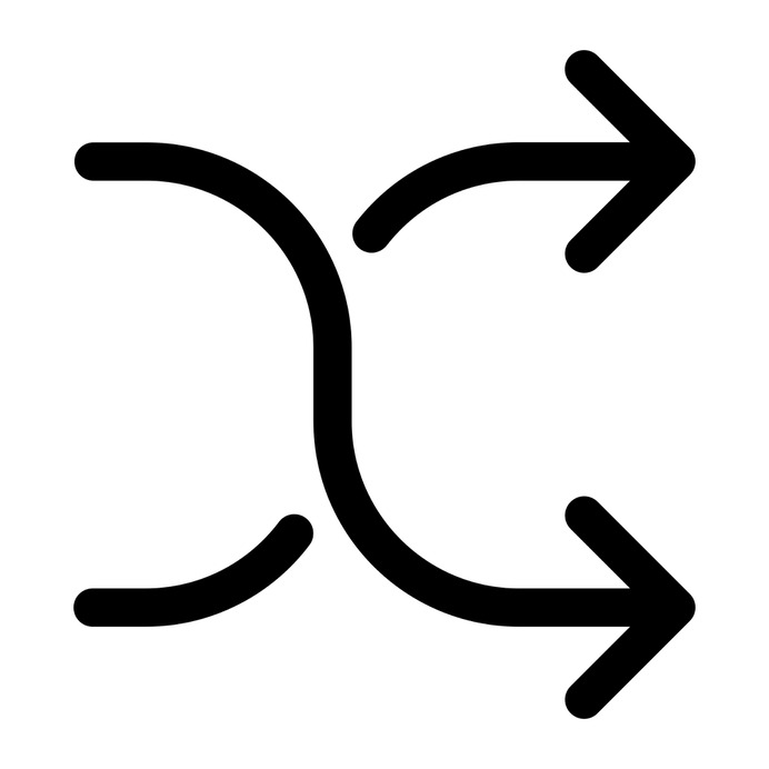 See more icon inspiration related to random, change, exchange, arrows, shuffle, changing, symbols and multimedia option on Flaticon.
