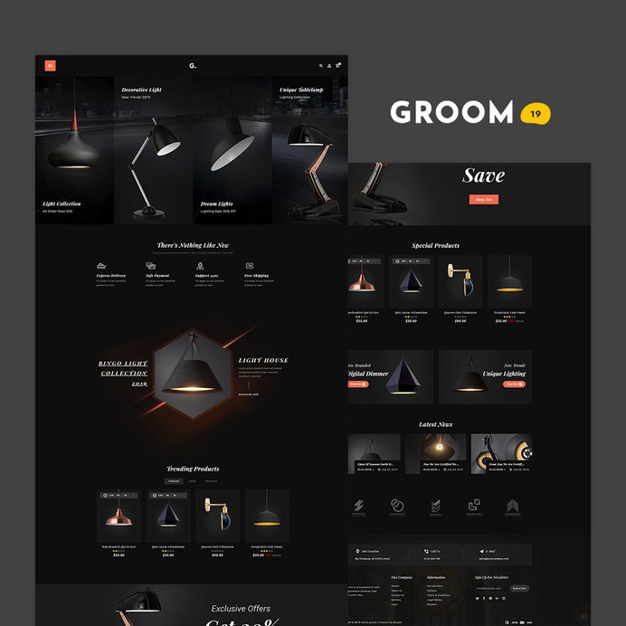 #Groom #Shopping - #Shopify Multi-Purpose Responsive #Theme | #TemplateTrip #eCommerce #Website #Design