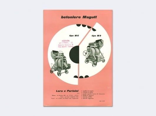 Display | Betoniere Magutt Catalog Studio Boggeri | Collection #cover #vintage #publication #typography