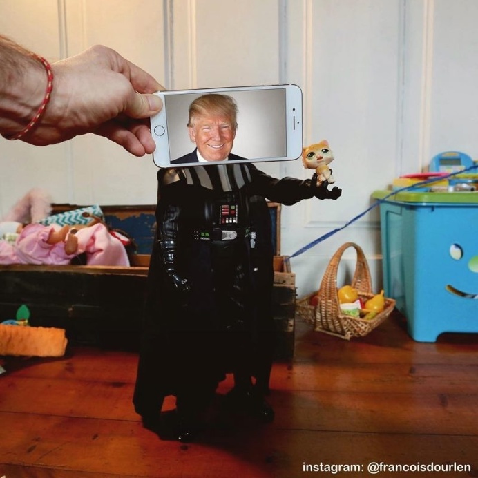 Instagram Art: François Dourlen Juxtaposes Pop Culture Characters Into Real-Life