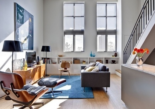 Riverdale Loft by Beauparlant Design » CONTEMPORIST #modern #chair #living #lounge #room #eames
