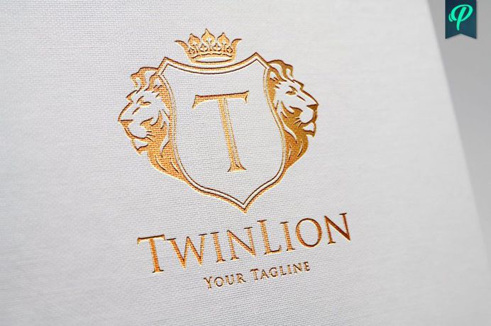 TwinLion – Heraldry Logo