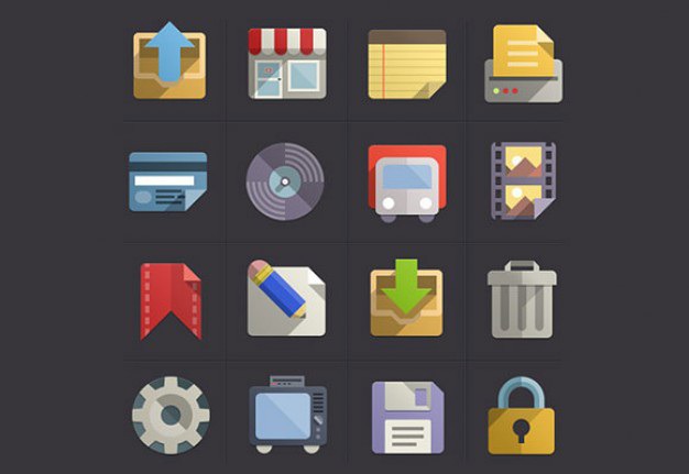 Beautiful set of icon psd Free Psd. See more inspiration related to Design, Icon, Icons, Flat, Flat design, Psd, Beautiful, Flat icon, Icon set, Set, Horizontal and Freebie on Freepik.