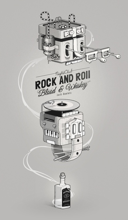 Jack Daniels illustration by McBess #daniels #jack