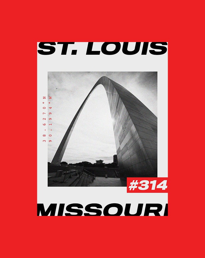 St. Louis Brutalist Poster Design