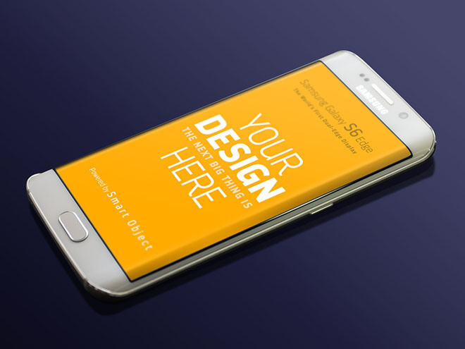 Free Samsung Galaxy S6 Edge Mockup PSD