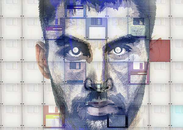 Digital disk portrait by Neil duerden