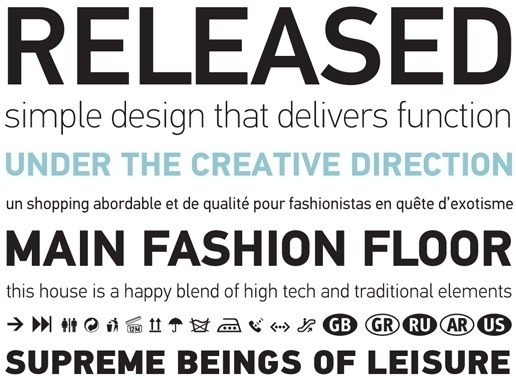 Din Text by Panos Vassiliou #font #serif #sans #type #parachute #typography