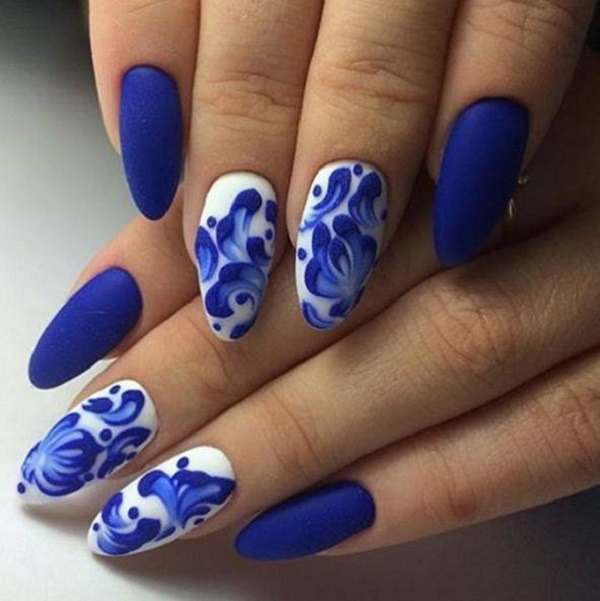65 Blue Nail Art Ideas - nenuno creative