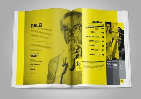 REVISTA DALE! by Esteban Esquivo #layout #yellow #andy