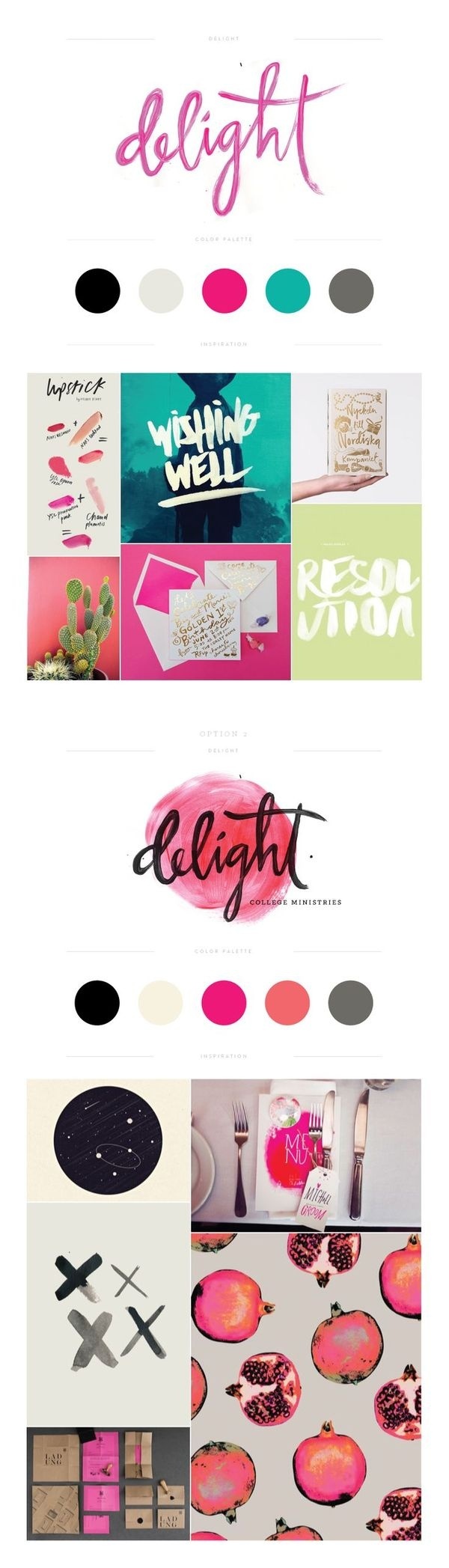 Delight Branding by Lauren Ledbetter Design & Styling #design #drawn #type #watercolor #hand