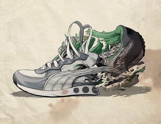 Puma : Ghostco #illustration #shoe