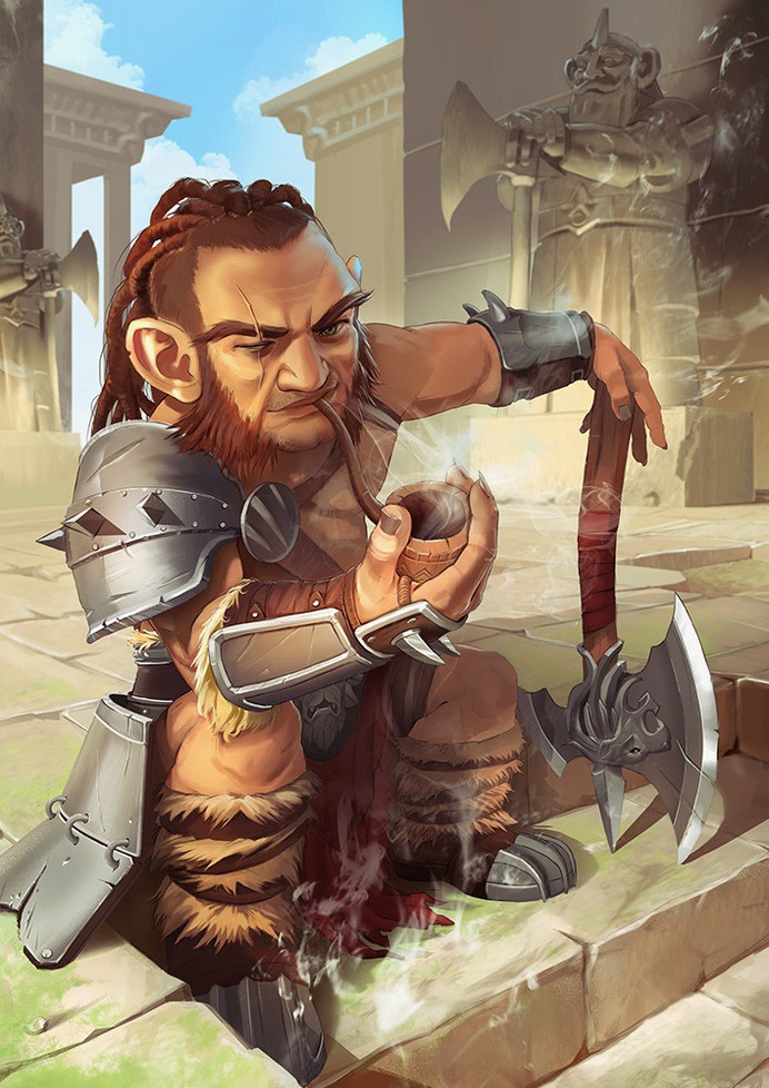 Gnome Barbarian, Fistbump Creation