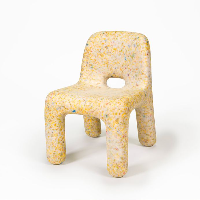 ecoBirdy upcycles old and unused plastic toys into furniture maison et objet 2018 designboom