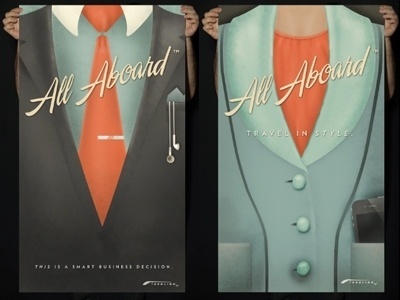 Dribbble - All Aboard: Suit Posters by Sarah Mick #aboard #mick #all #poster #sarah