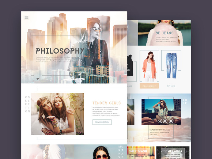 An elegant #store #template made in with an unique style.