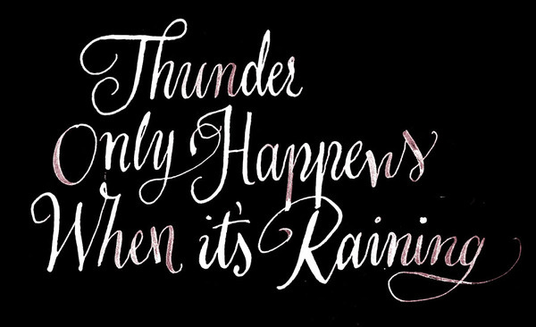 Lyrics by Fleetwood Mac #caligraphy #lettering #typography