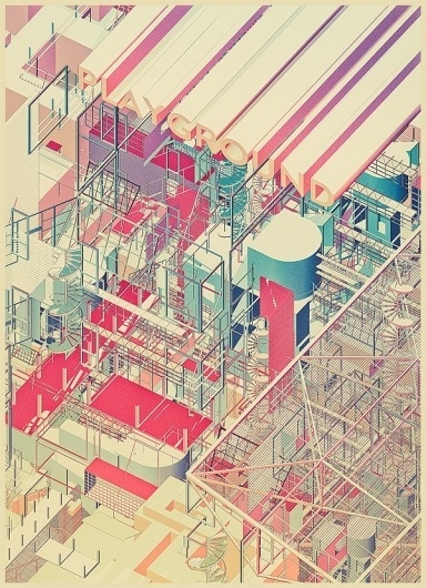 game zone on the Behance Network #abstract #city #landscape #illustration #zone #game