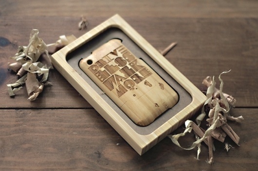 The Art of Doing Something #bamboo #design #iphone #wood #typography
