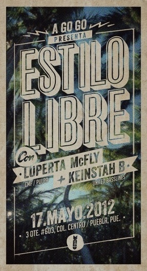 Twitter / @heyluperta: mayo 17 @ Puebla ... frees ... #flyer #vintage #poster
