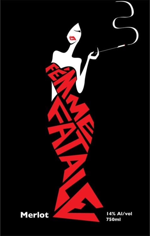 sara lindholm:Femme fatale, Merlot.Â Ed Appleby(viaÂ marcedith) #design #graphic
