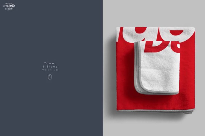 Towel 2 Sizes Mockup