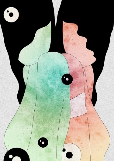 Amy Martino | Art Sponge #girl #color #martino #illustration #amy