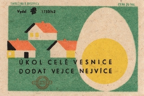 czechoslovakian matchbox label | Flickr - Photo Sharing! #matchbox #egg #ephemera