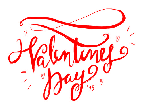 erin bakara - valentine's day #valentines #calligraphy #lettered #lettering #letters #red #day #type #hand #typography