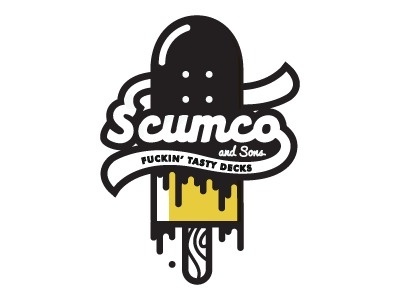 Dribbble - Tasty Decks by Colin Miller #scumco #tasty #fuckin #skate #decks