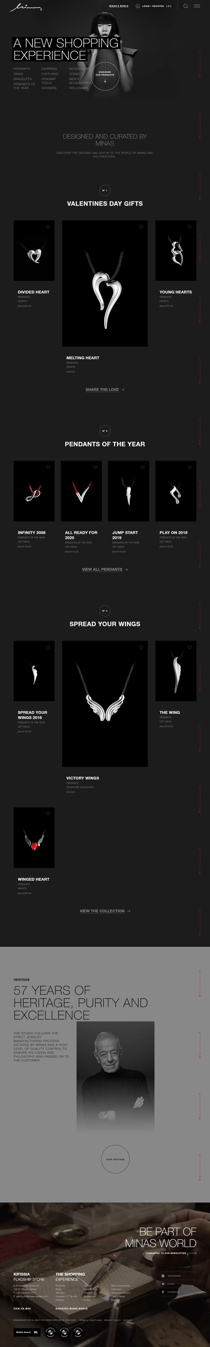 Minas Jewellery #webdesign #inspiration