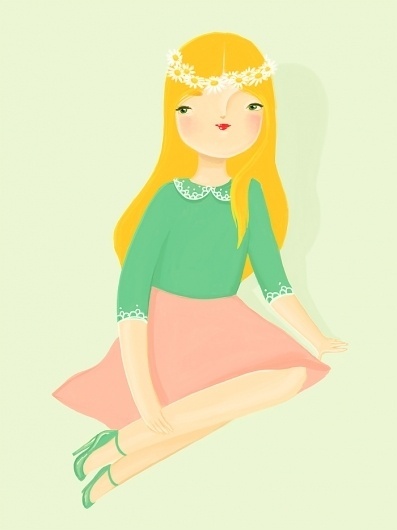 KRISATOMIC #midsummer #illustration #girl