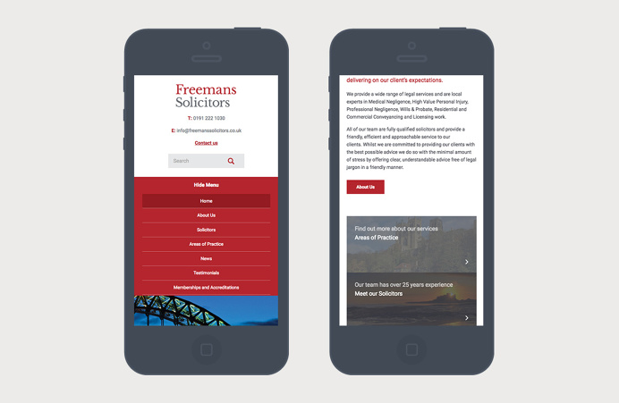 Brand alignment and website for a Solicitors specialising in medical negligence.