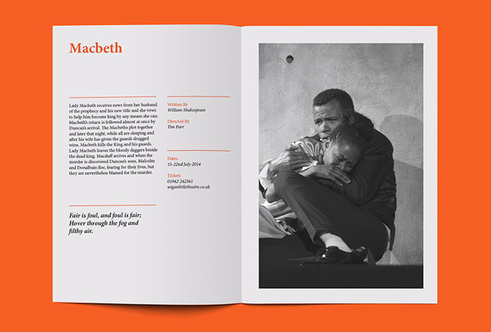 Wigan Little Theatre by Alphabet #print #graphic design #magazine